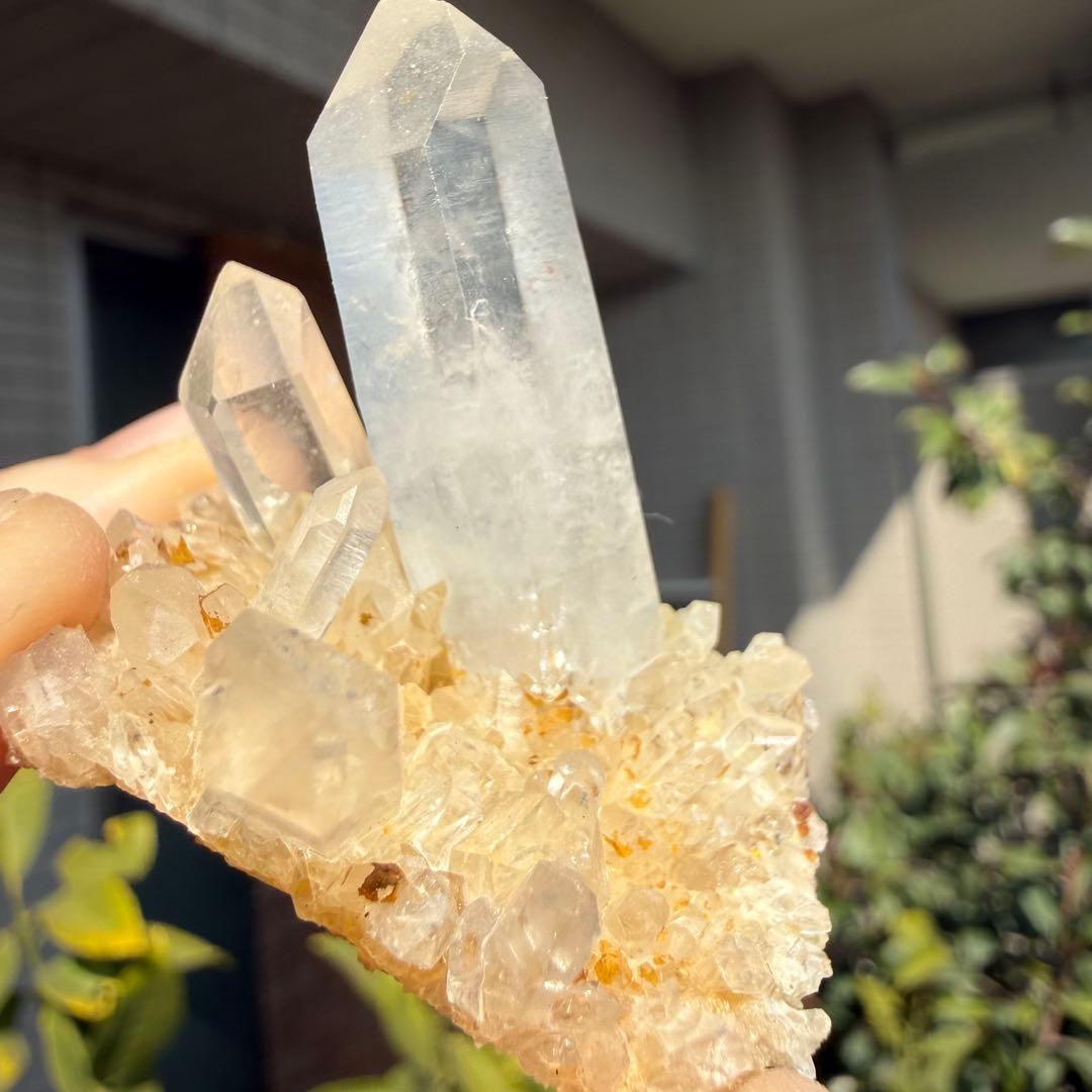 自然色　水晶クラスター モリオン　23個セット　1kg 水晶　原石　自然石c1