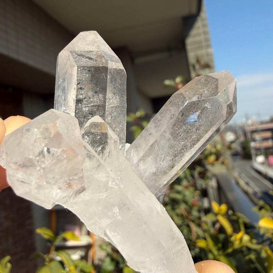 自然色　水晶クラスター モリオン　23個セット　1kg 水晶　原石　自然石c1