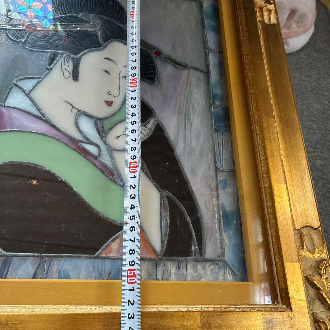 ステンドグラスアート 日本の女性