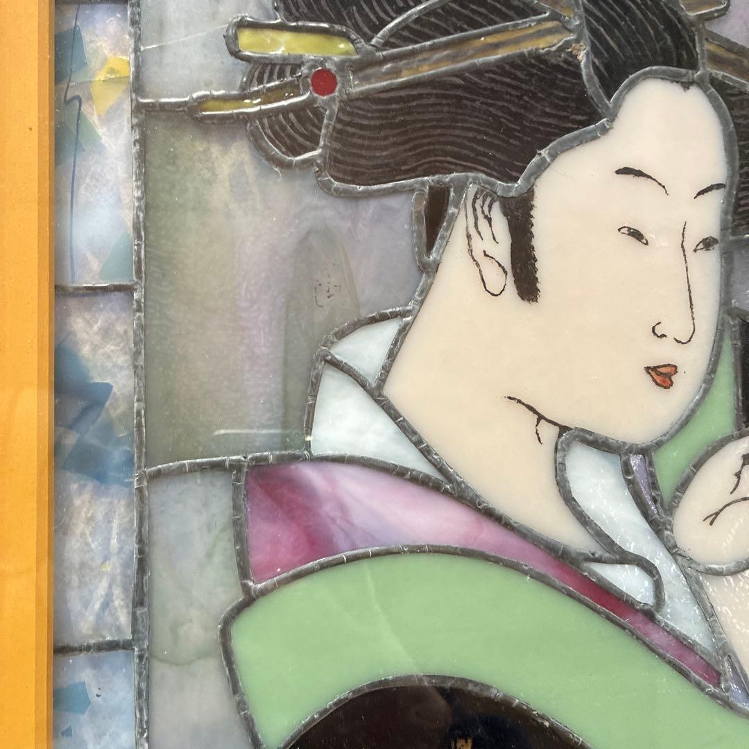 ステンドグラスアート 日本の女性
