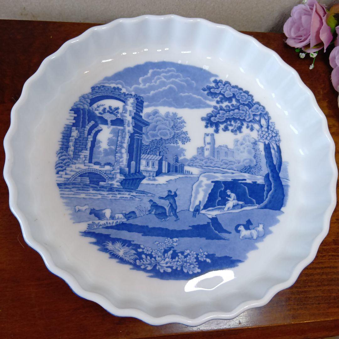 スポード ブルーイタリアン キッシュ皿 キャセロール 耐熱容器