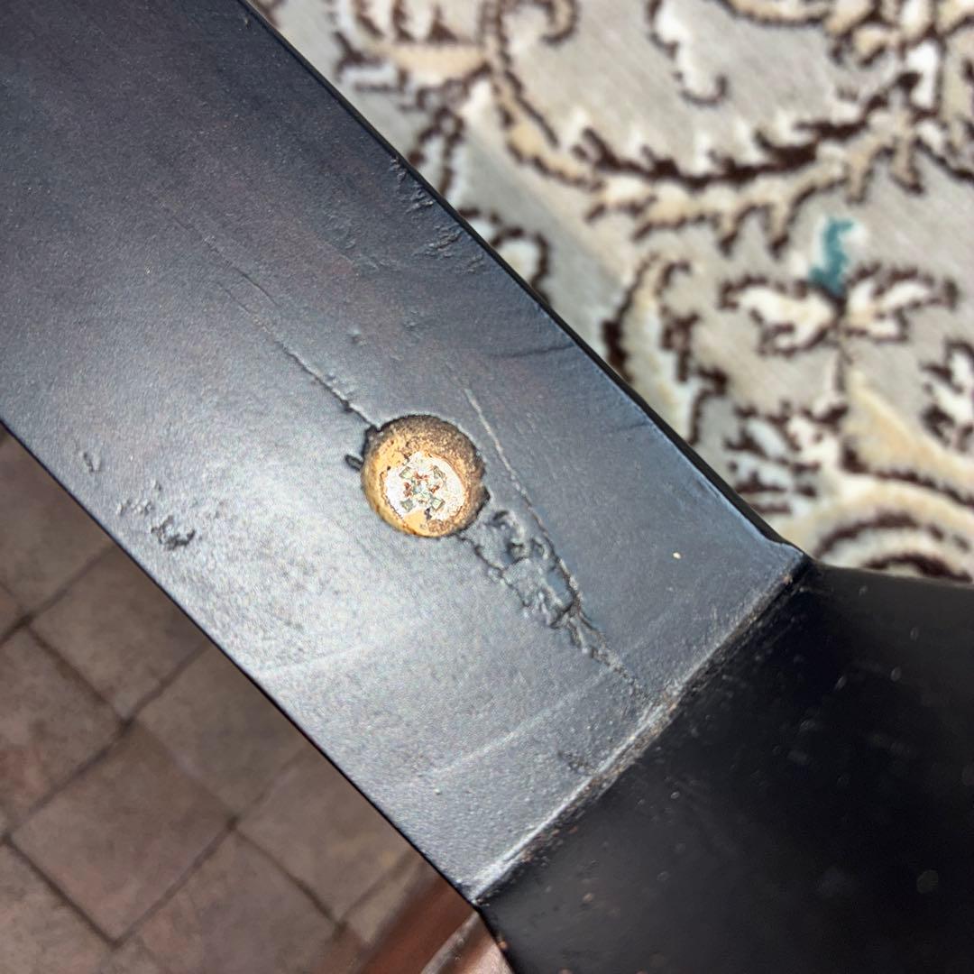 アンティーク調 椅子 スツール 革製