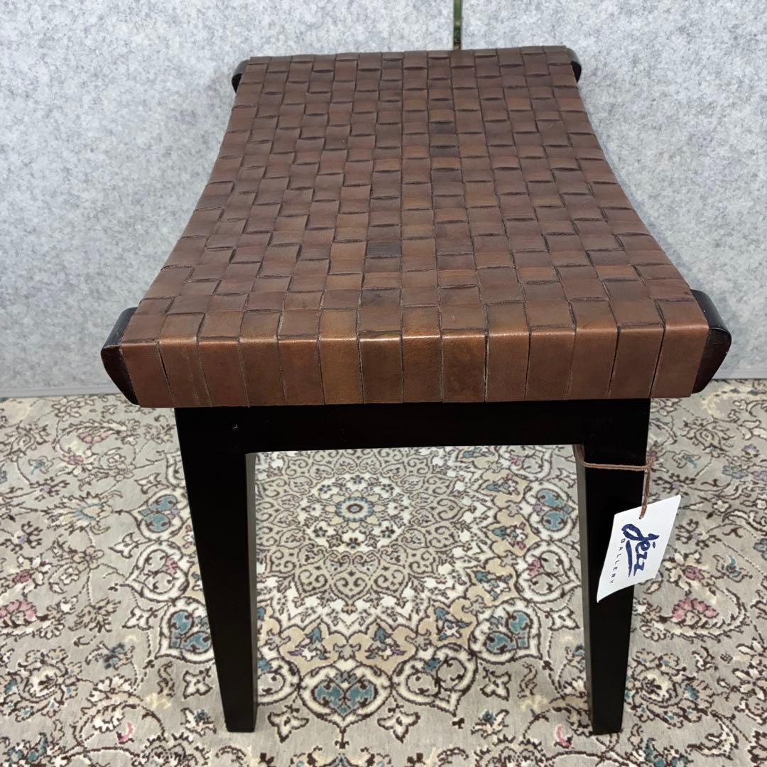 アンティーク調 椅子 スツール 革製