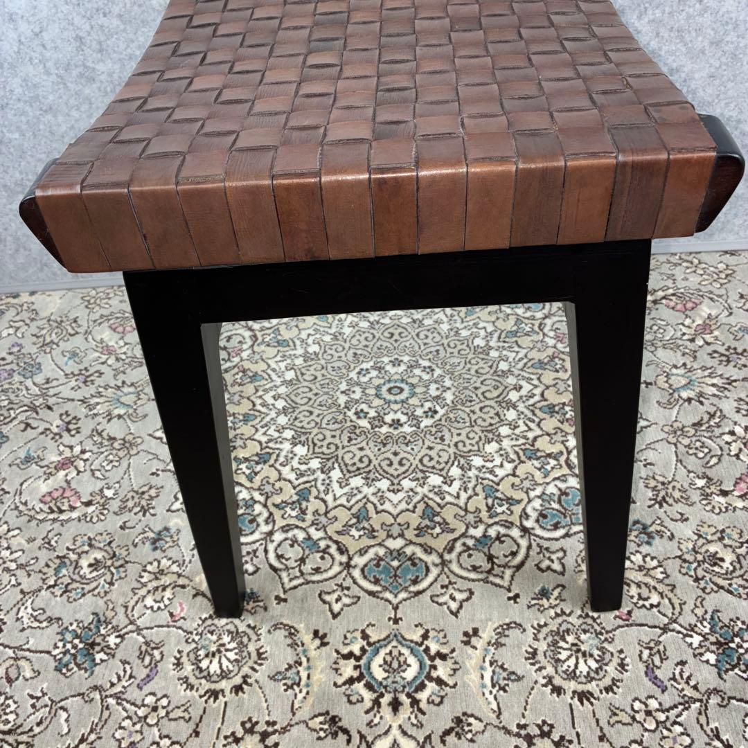 アンティーク調 椅子 スツール 革製