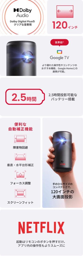 Anker Nebula Capsule 3 保護ケース付き