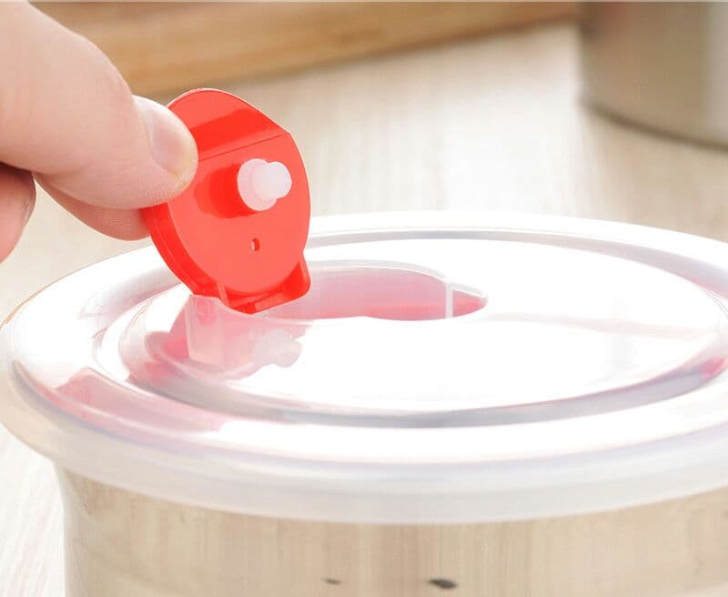 304ステンレスのお弁当箱の円形の保存容器密封スープの蓋付き保存容器