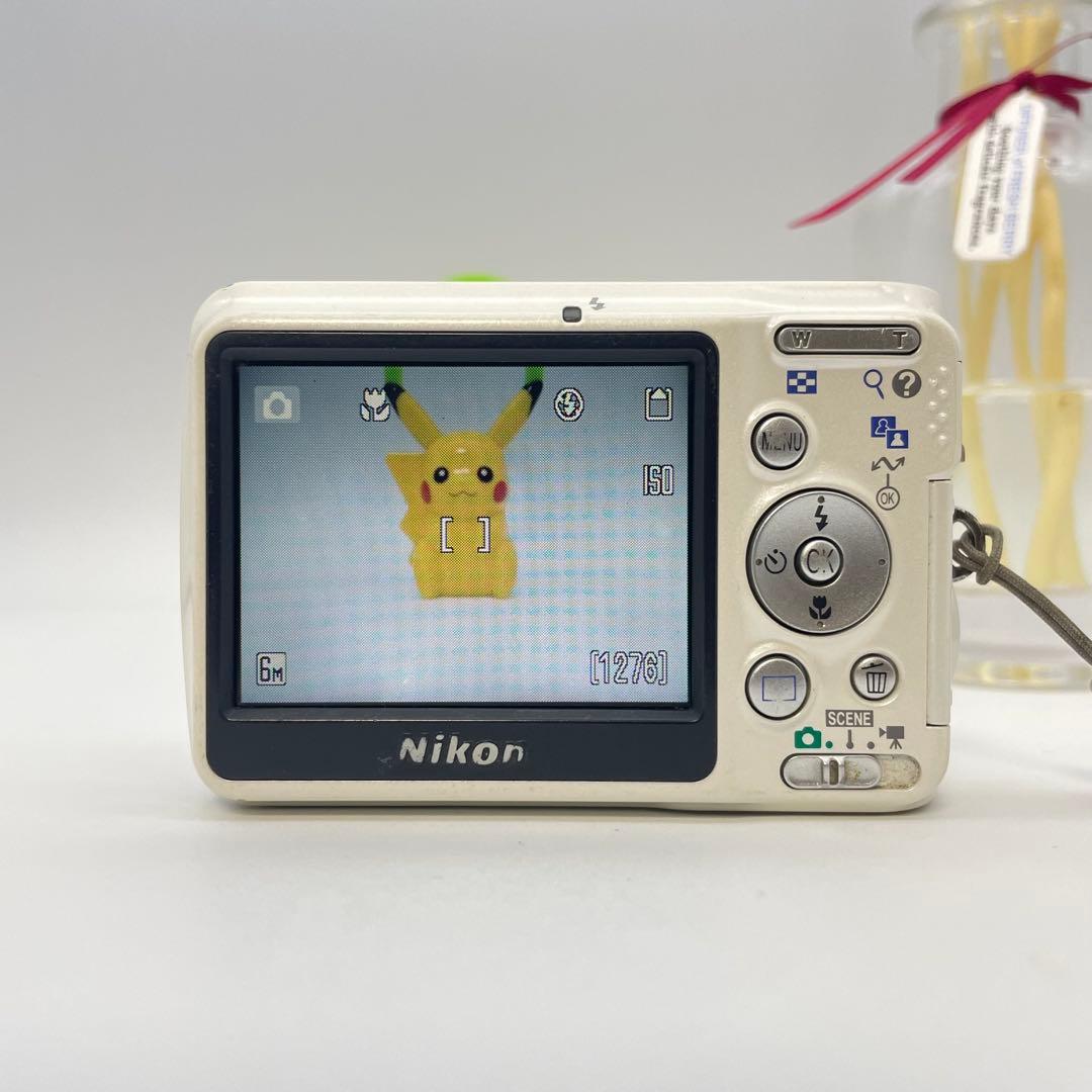 動作確認済✨Nikon coolpix L6✨スマホ転送OK 単三電池 人気の白