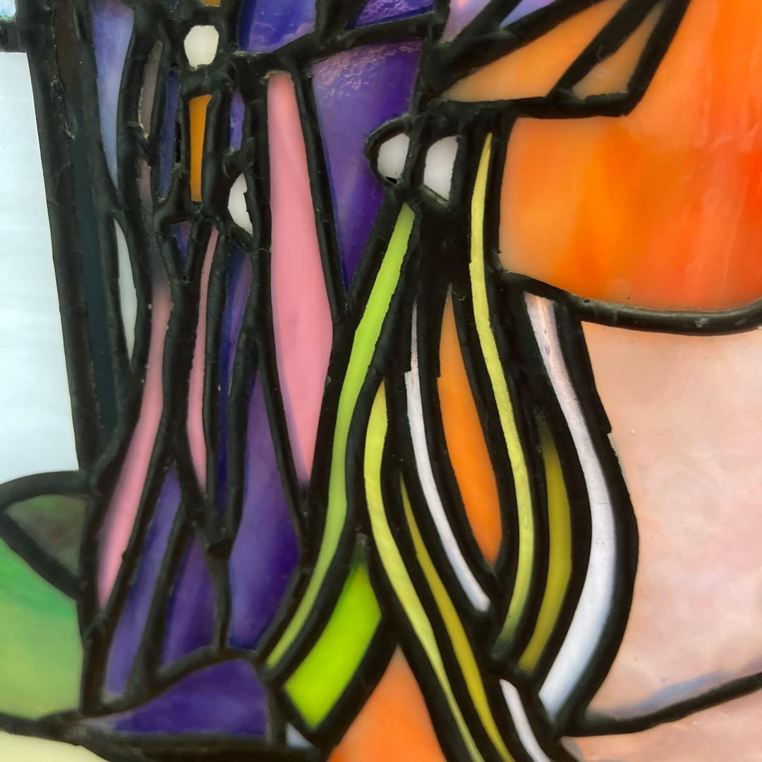 ステンドグラス　立ち雛