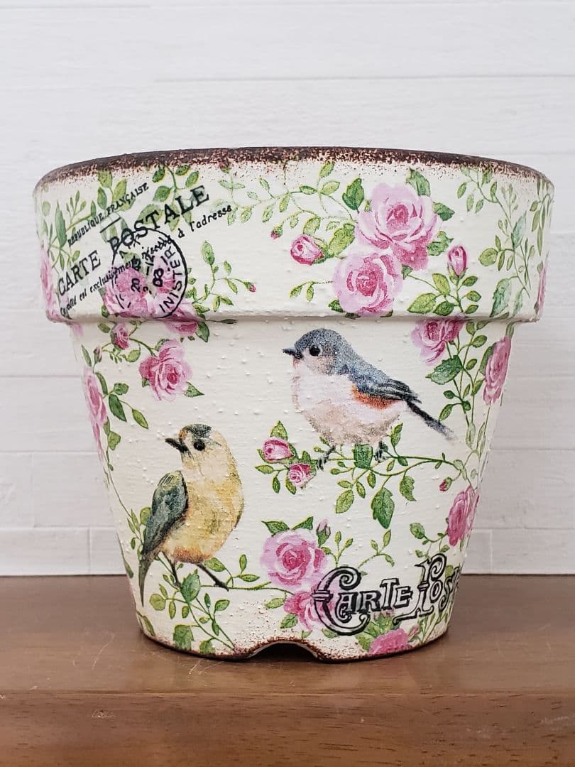 オーダーOK☘️【728】リメイク鉢☆三河焼4.5号鉢