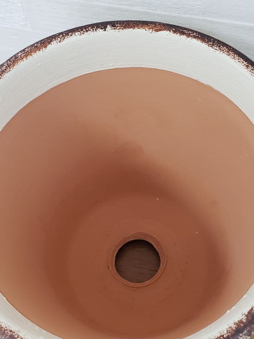 オーダーOK☘️【728】リメイク鉢☆三河焼4.5号鉢