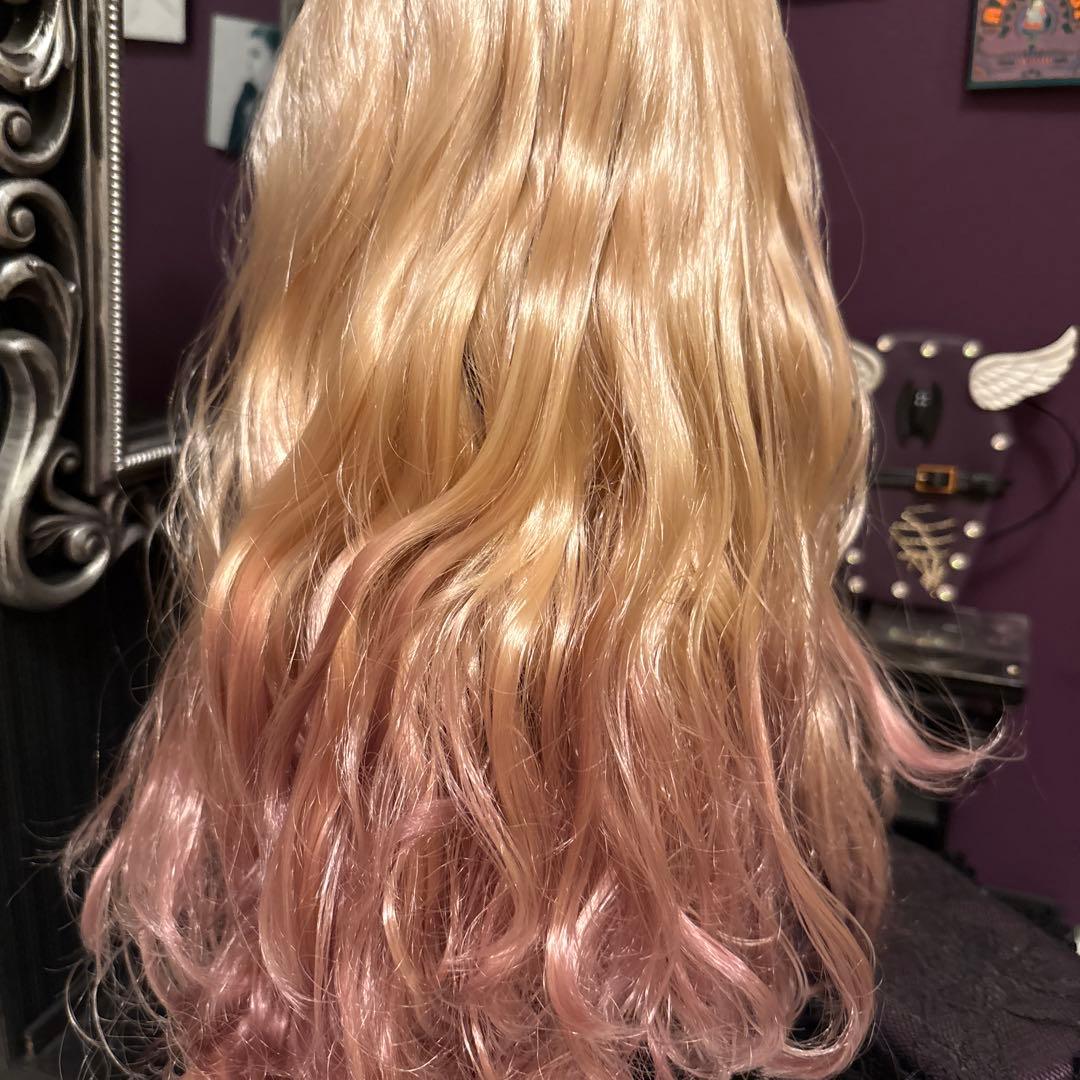 ※染色ヘアーlast※カスタムドールカスタムアイシードール 染色パープル本体のみ