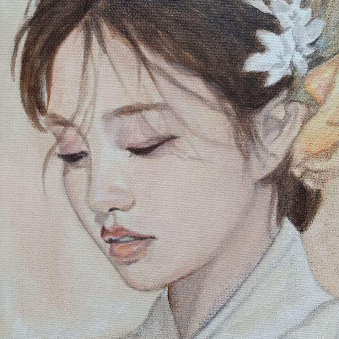 人物画#26 女性の肖像 油彩画 2号 油絵