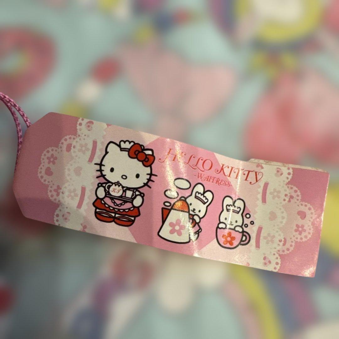 サンリオ　ハローキティ　ウェイトレス　根付け　当時物　　　 ご当地　レトロ