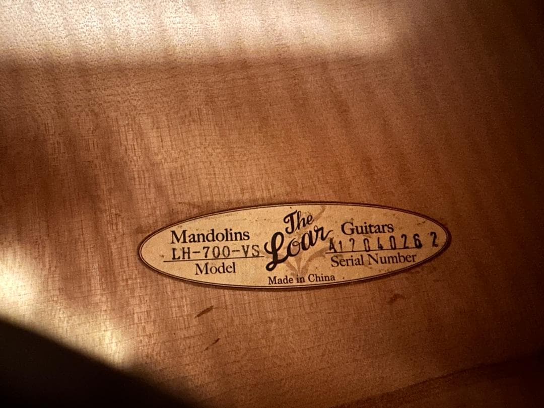 LOAR LH-700 Vintage Sunburst ピックギター　音確認済