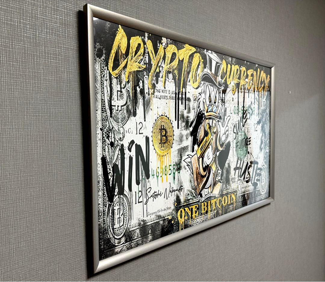 No.145特大フレーム付きキャンバスアート　ブランドアートポスター　バンクシー