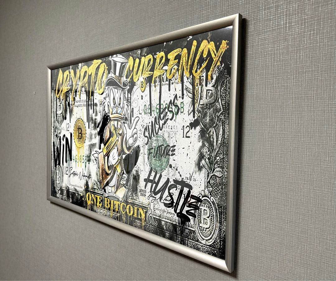 No.145特大フレーム付きキャンバスアート　ブランドアートポスター　バンクシー