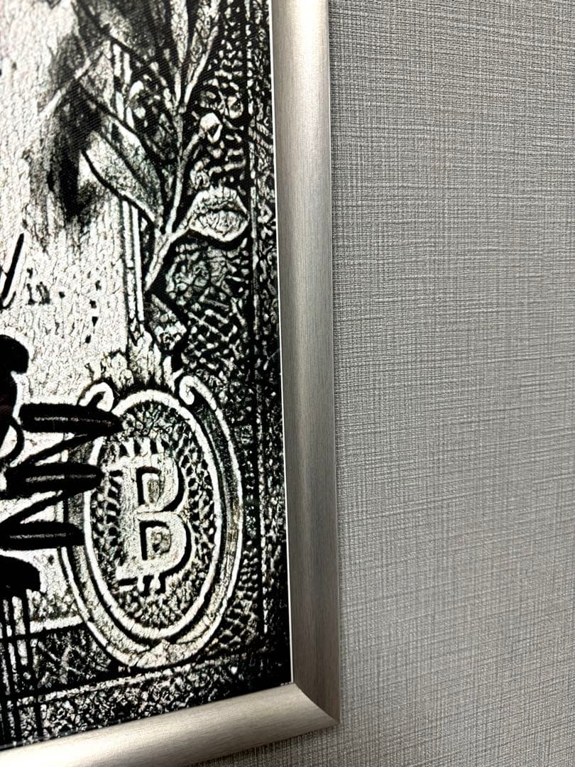 No.145特大フレーム付きキャンバスアート　ブランドアートポスター　バンクシー