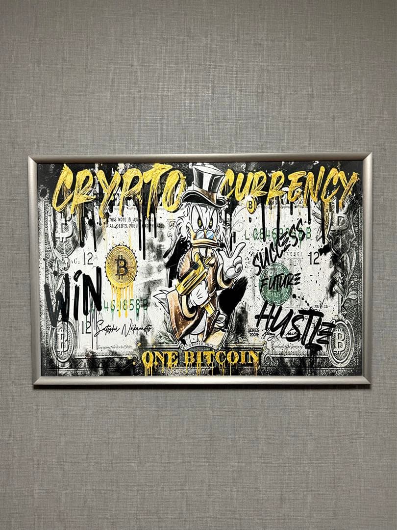 No.145特大フレーム付きキャンバスアート　ブランドアートポスター　バンクシー