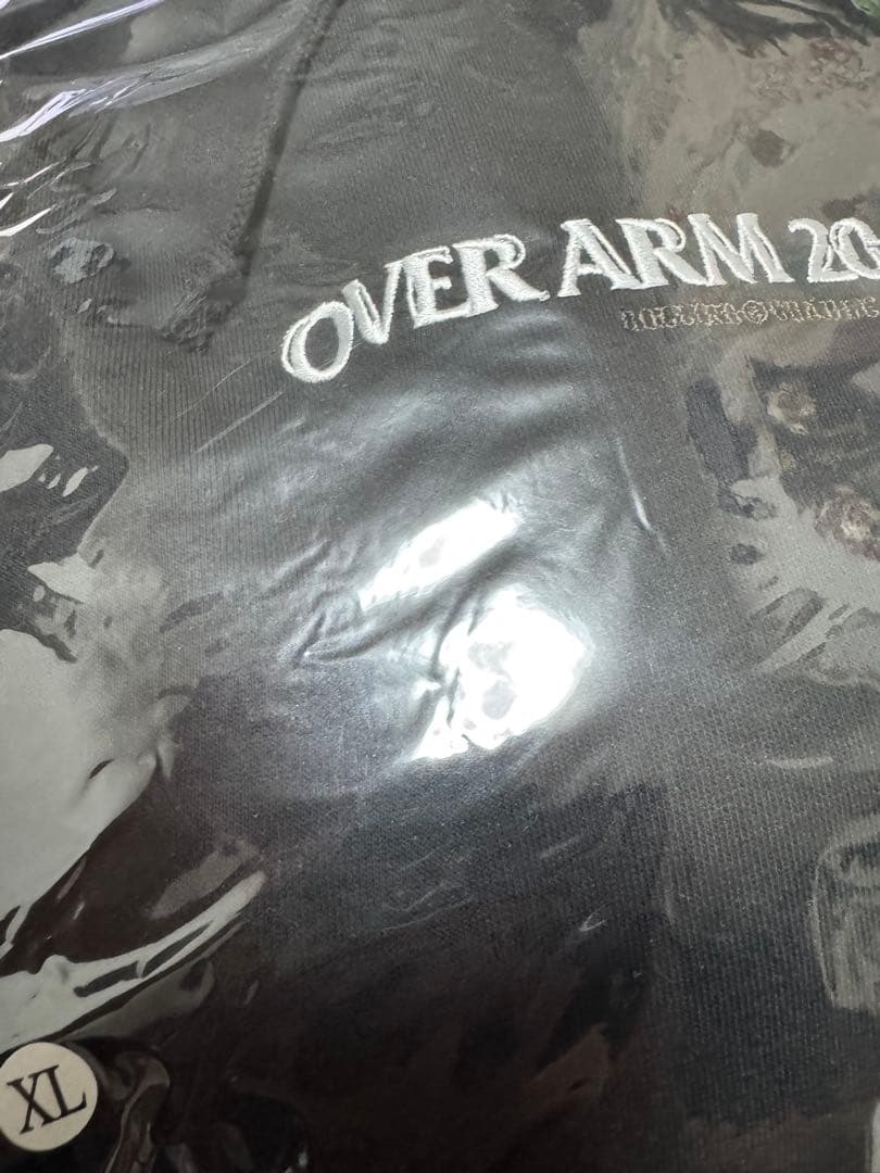 ★over arm throw★コラボパーカー★XL★新品★ブラック★ロリクレ★