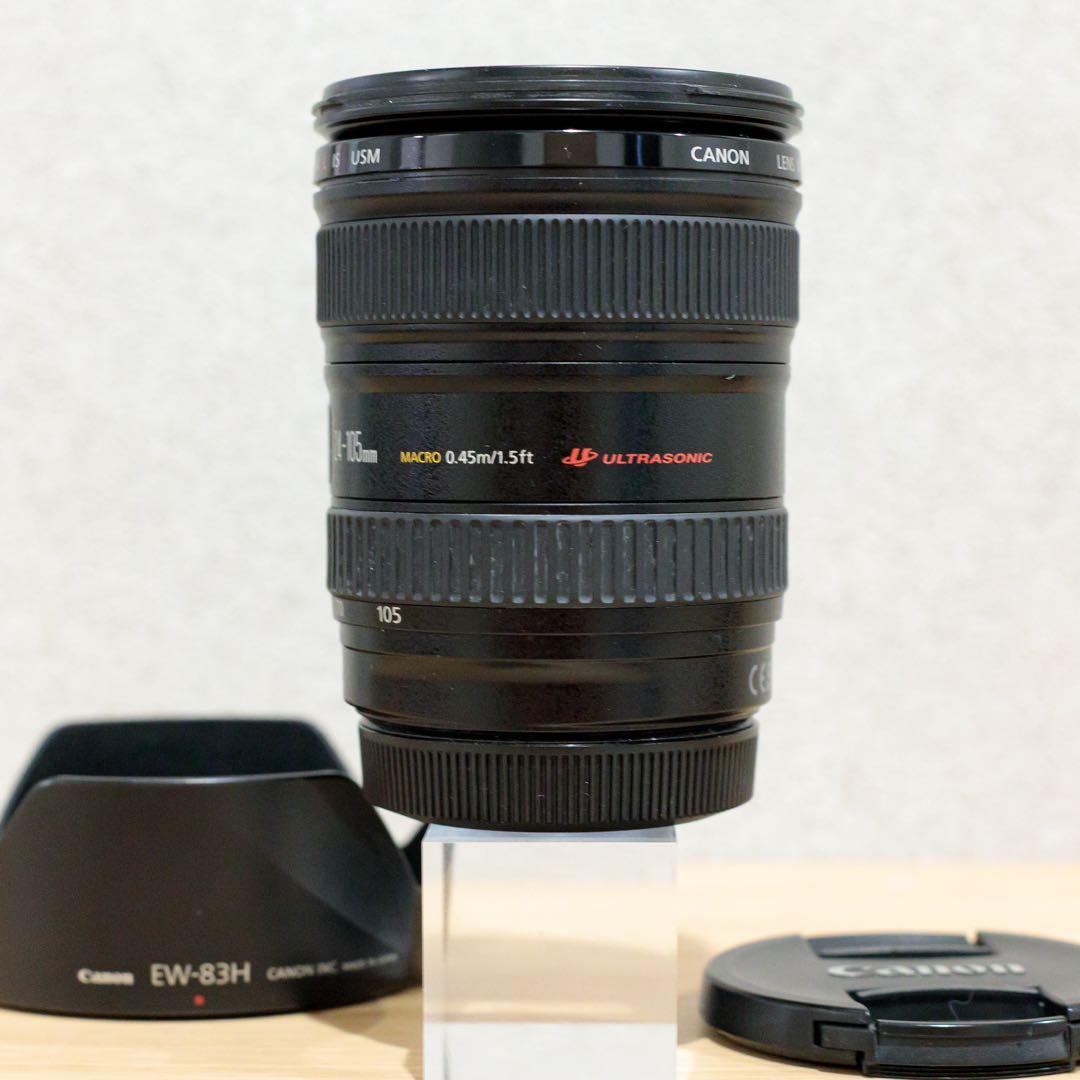 完動品 ★ EF 24-105mm F4 L IS USM ★フード付き