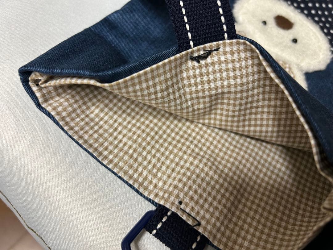 SALE うさぎさんの入園入学デニムバッグ3点セット