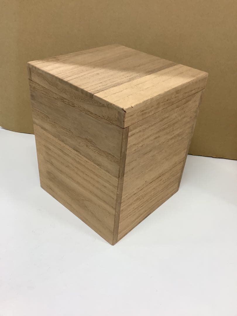 濱田友緒 地釉縞花瓶　木箱付き