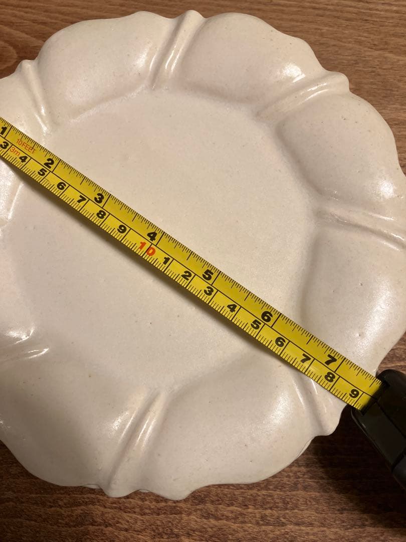 ホワイト陶器皿 フリルエッジ 3枚セット