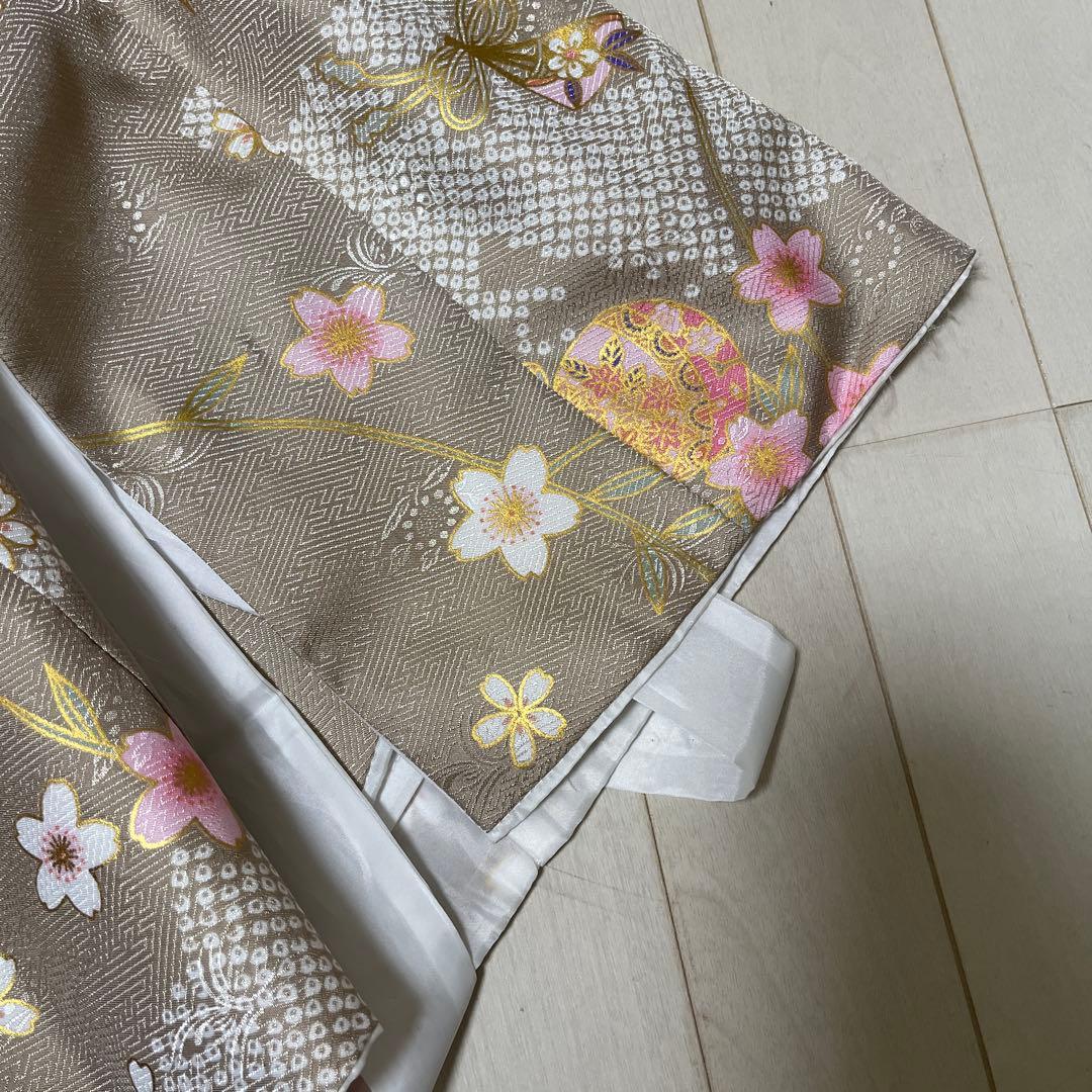 七五三 着物 3歳 女の子 【全て揃った豪華9点フルセット】 人気くすみカラー