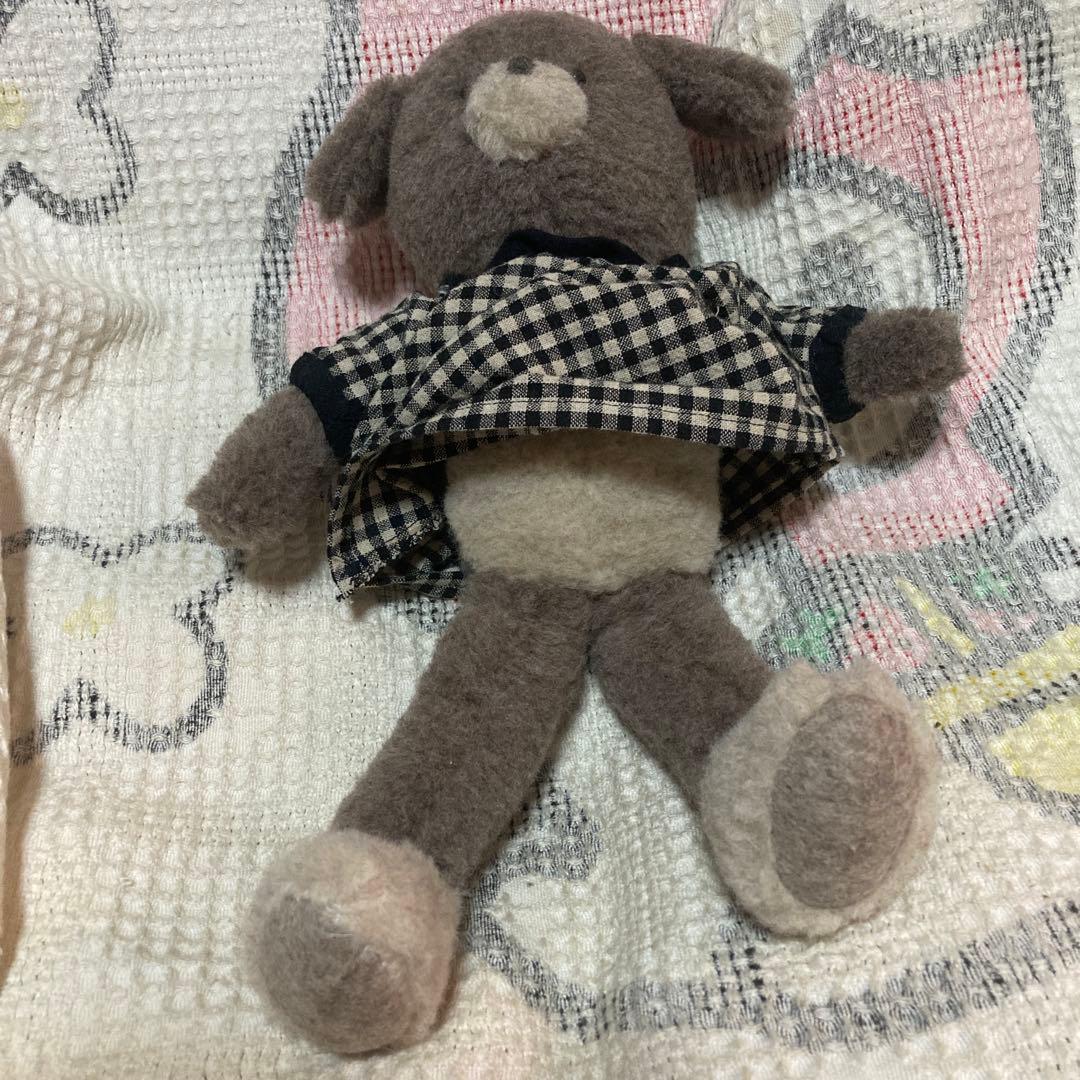 ぬいぐるみ作家　作家名不明　犬　ぬいぐるみ　中古品