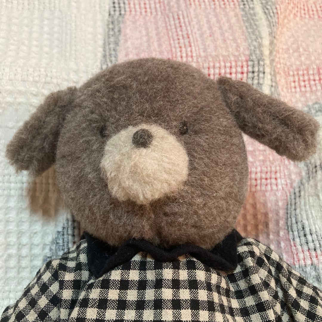 ぬいぐるみ作家　作家名不明　犬　ぬいぐるみ　中古品