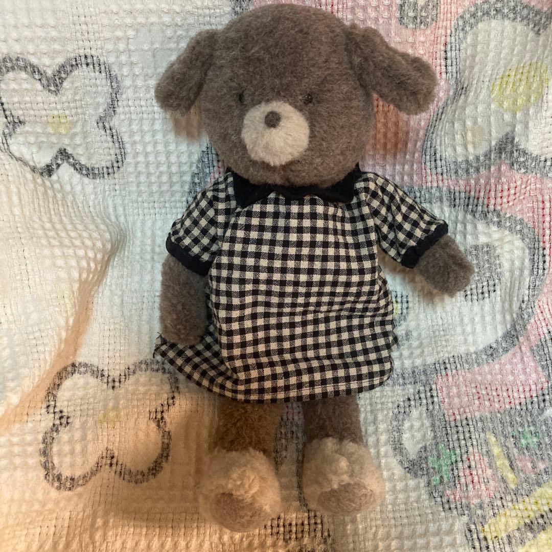 ぬいぐるみ作家　作家名不明　犬　ぬいぐるみ　中古品