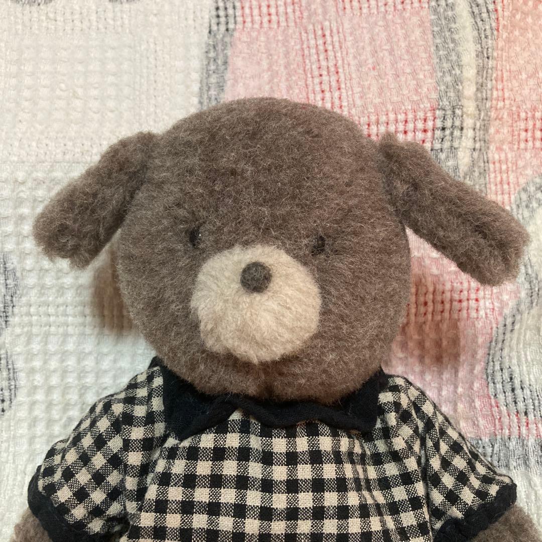 ぬいぐるみ作家　作家名不明　犬　ぬいぐるみ　中古品