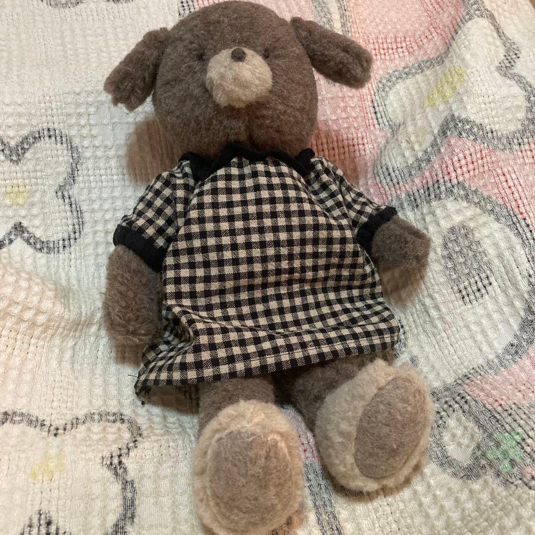 ぬいぐるみ作家　作家名不明　犬　ぬいぐるみ　中古品