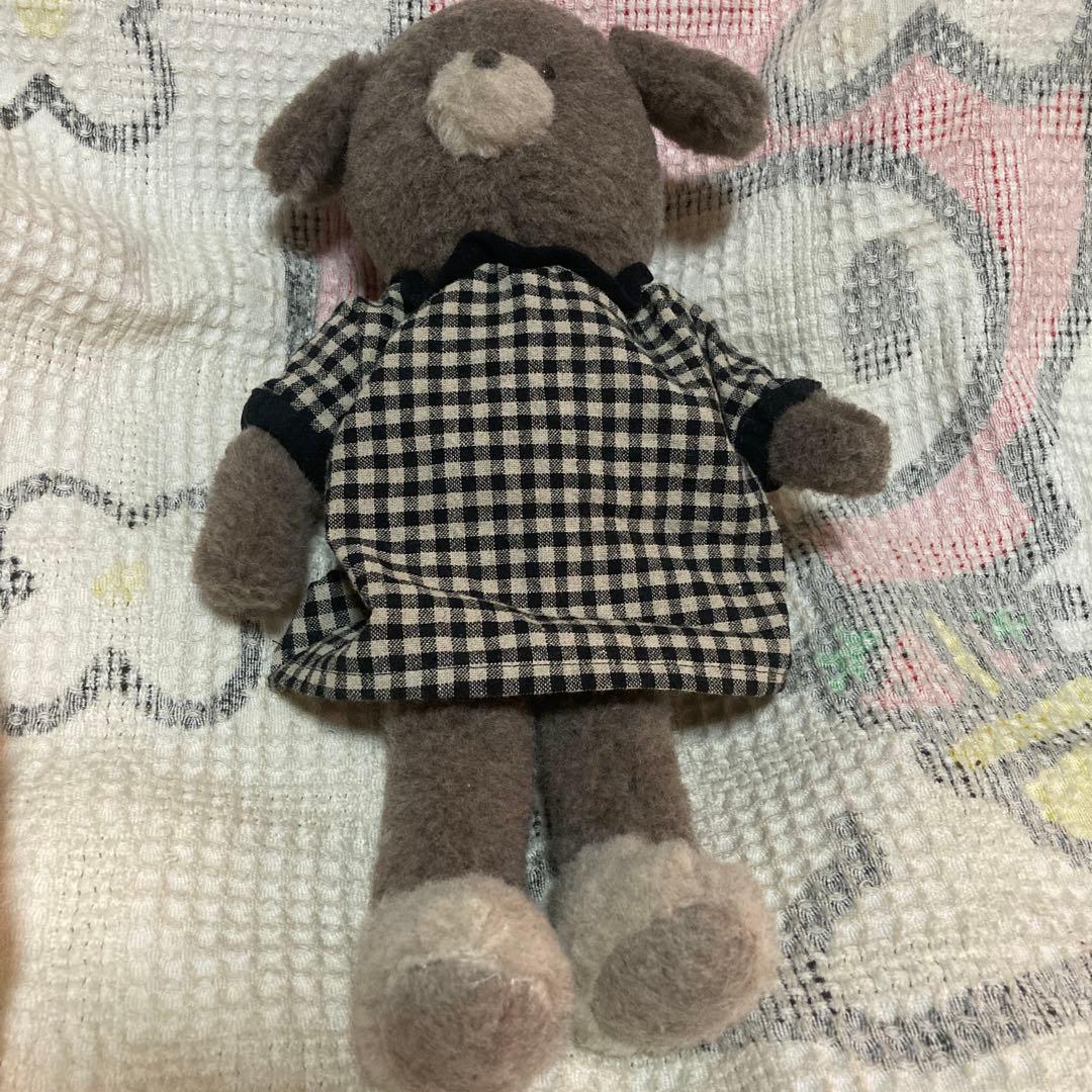 ぬいぐるみ作家　作家名不明　犬　ぬいぐるみ　中古品