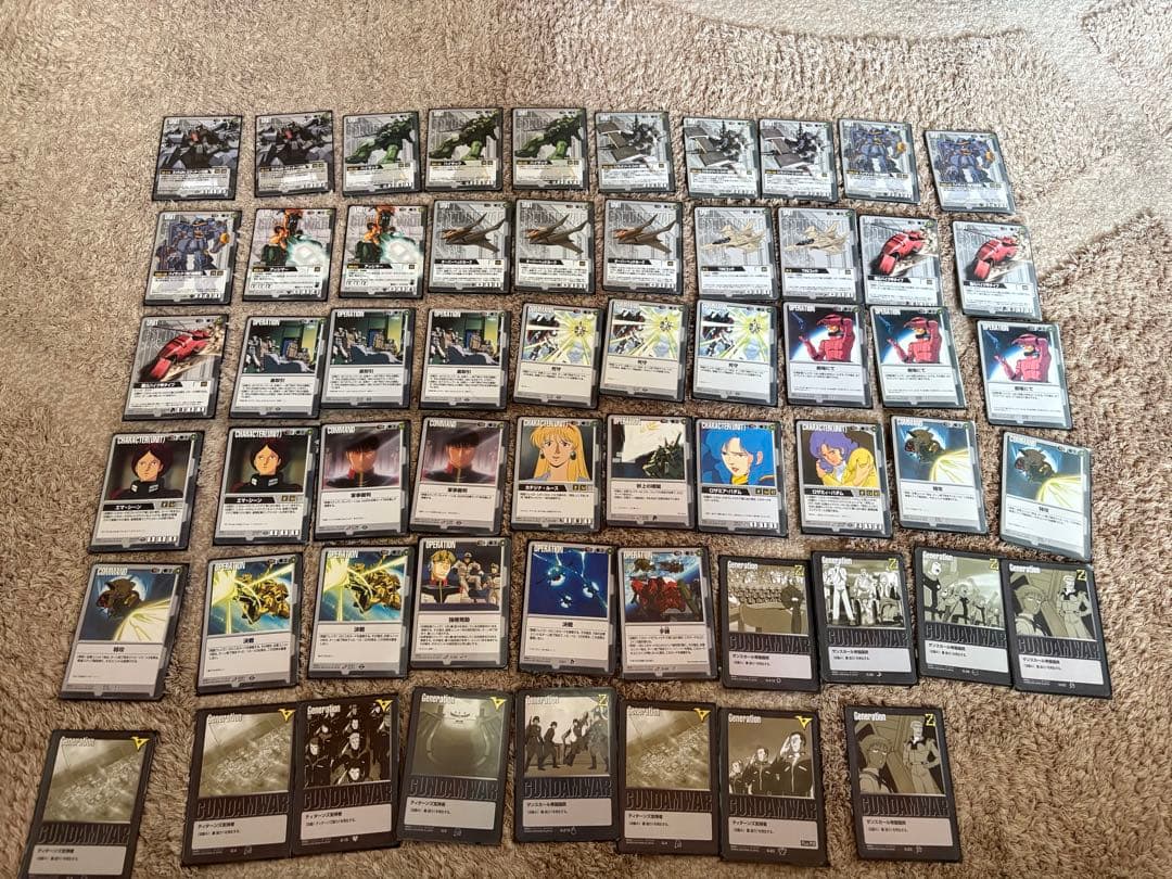 ガンダムウォー　デッキ3つ➕プロモ、レアカードetc（画像6枚全て）