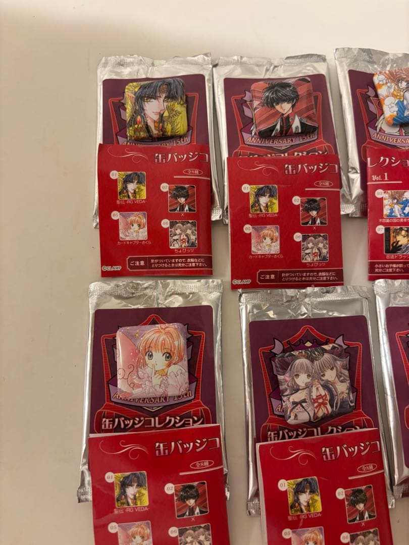 CLAMP ANNIVERSARY 15th 缶バッジコレクション