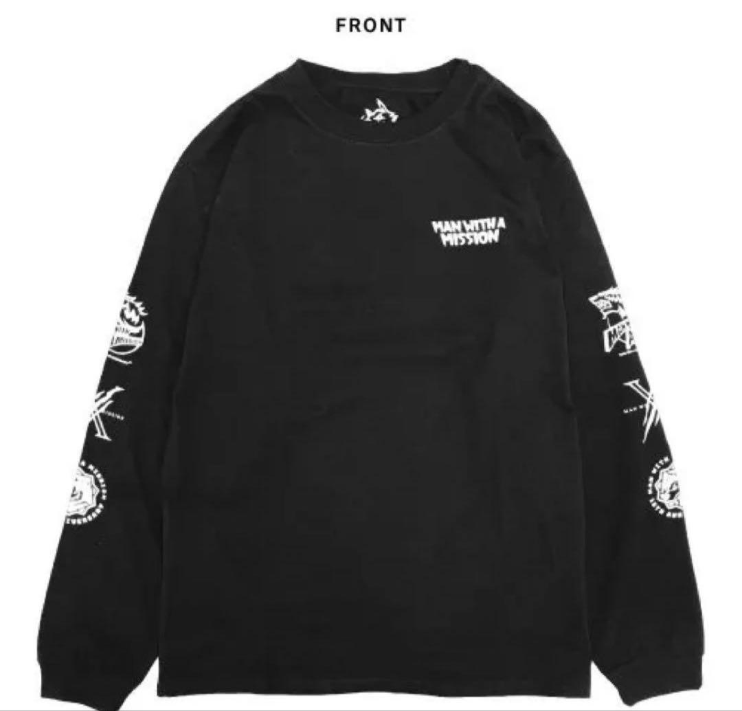 レア MAN WITH A MISSION 長袖Tシャツ　メモリアルロゴロンT