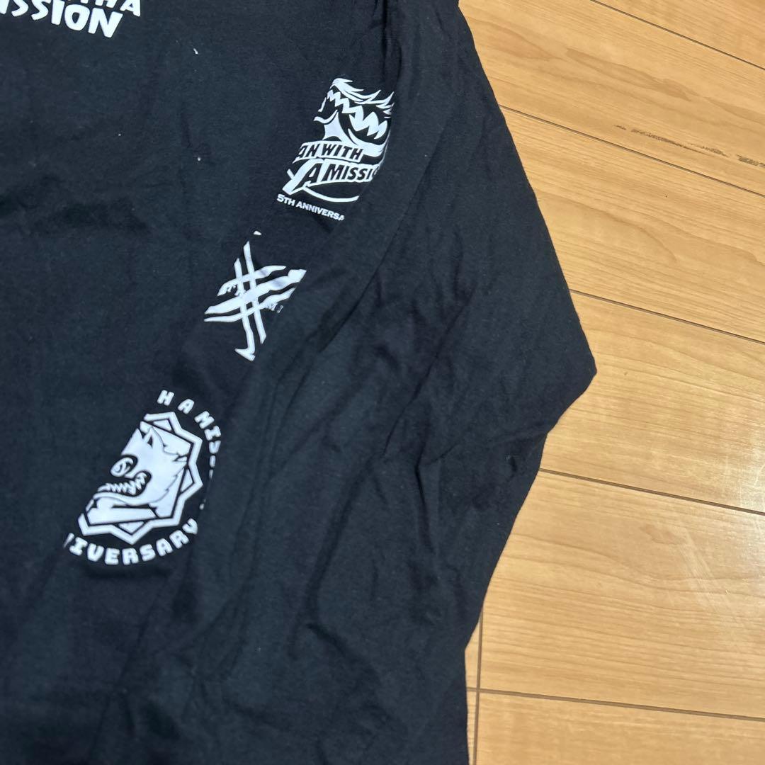 レア MAN WITH A MISSION 長袖Tシャツ　メモリアルロゴロンT