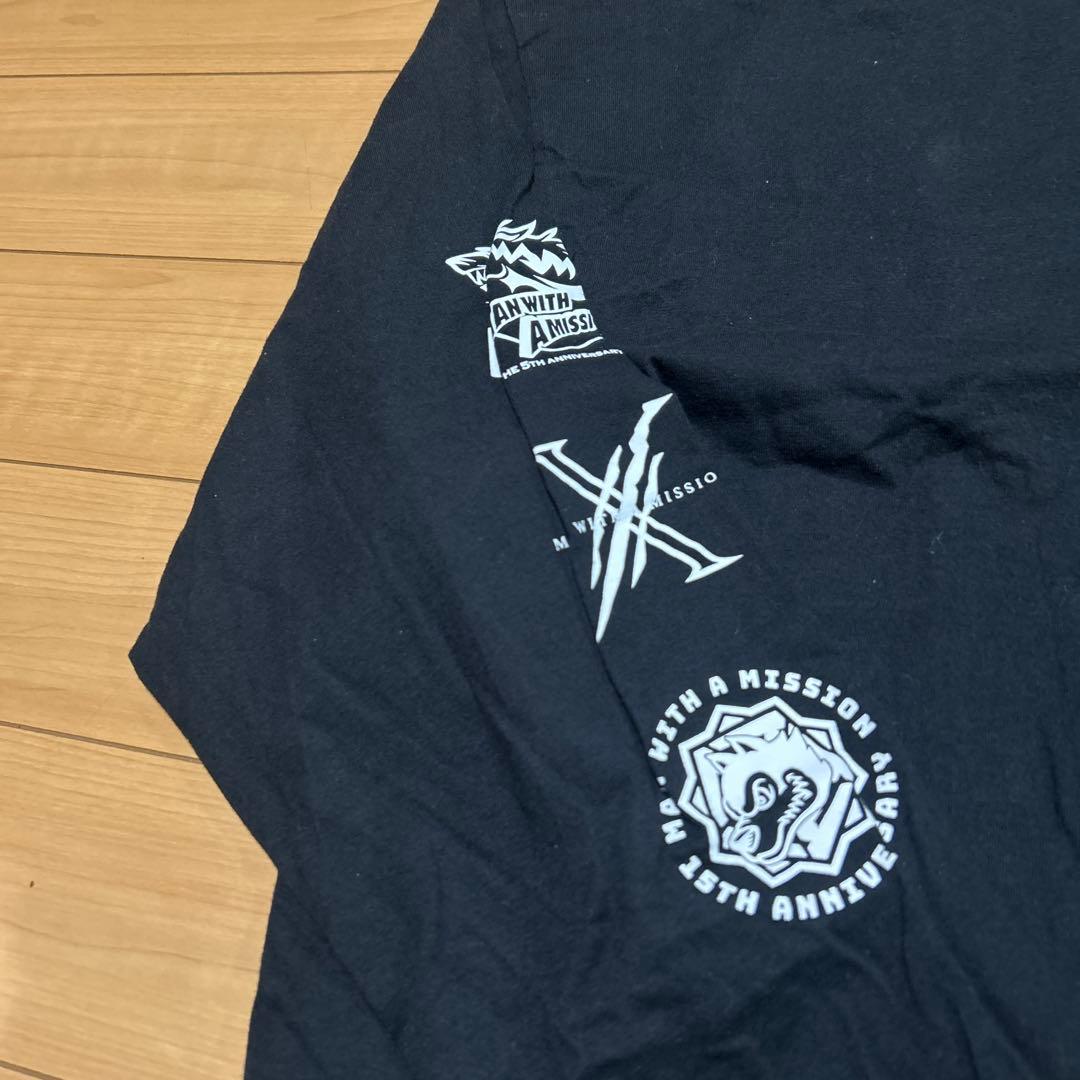 レア MAN WITH A MISSION 長袖Tシャツ　メモリアルロゴロンT