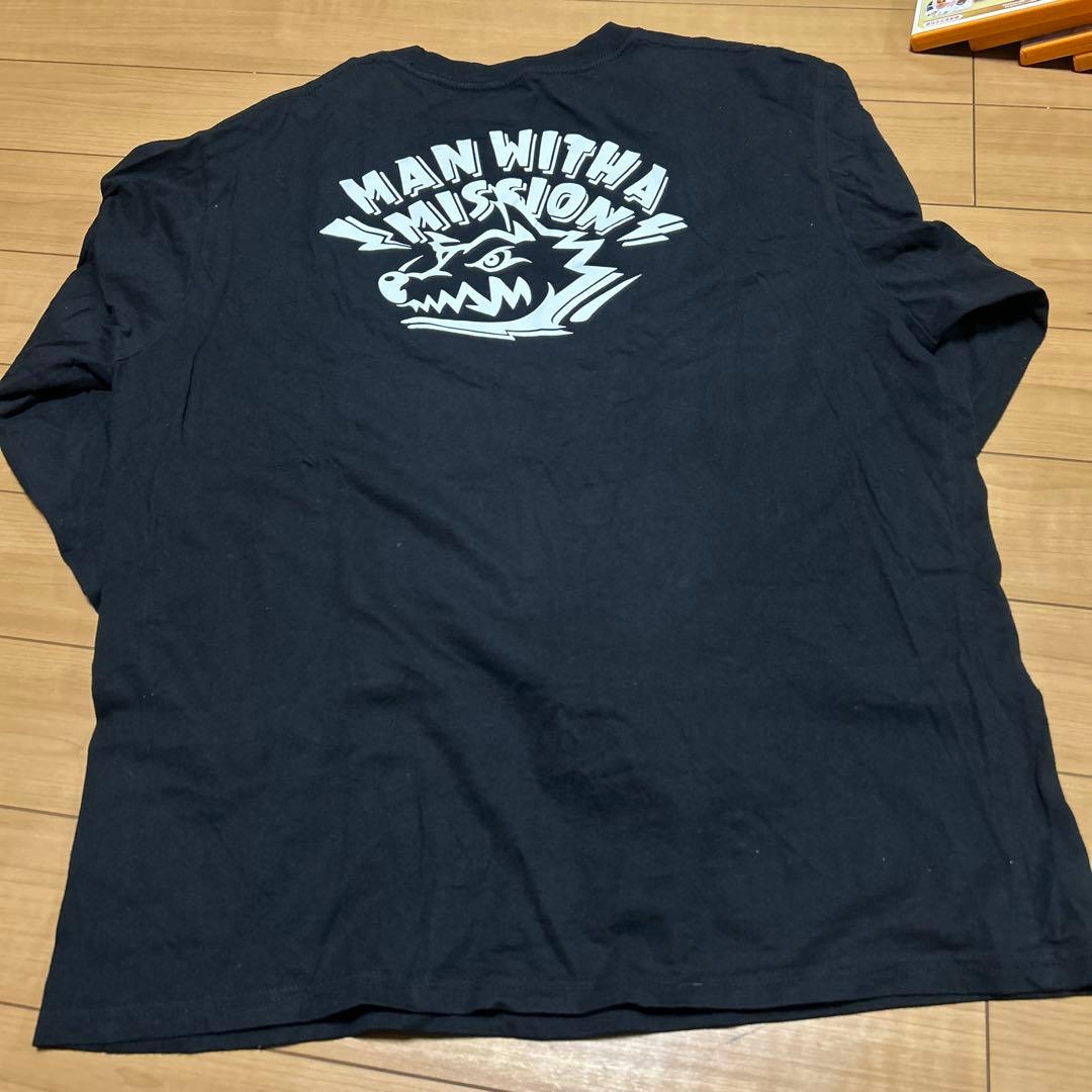 レア MAN WITH A MISSION 長袖Tシャツ　メモリアルロゴロンT