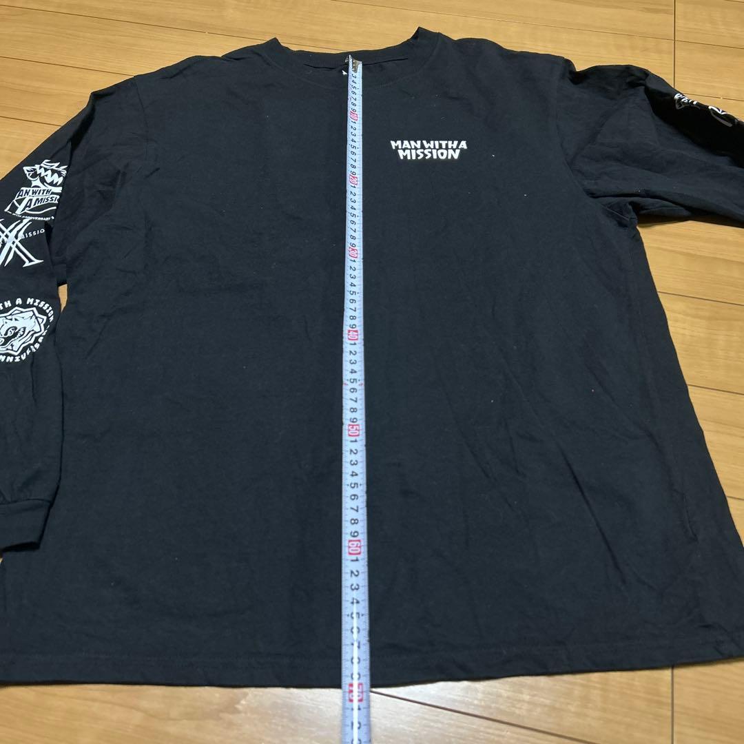 レア MAN WITH A MISSION 長袖Tシャツ　メモリアルロゴロンT