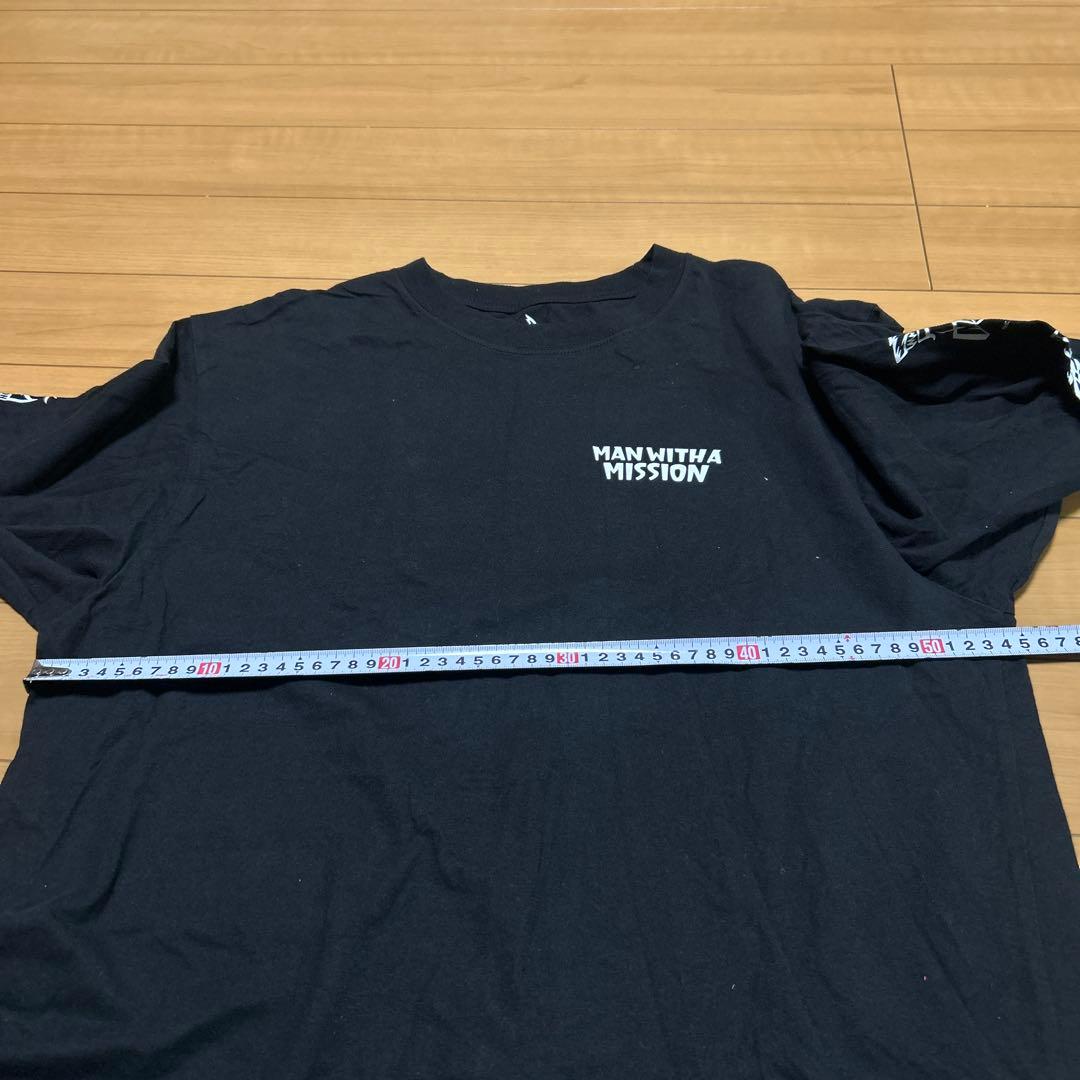 レア MAN WITH A MISSION 長袖Tシャツ　メモリアルロゴロンT