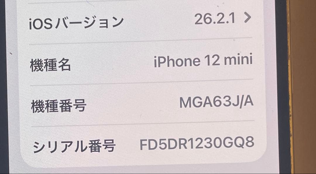 スマートフォン本体 Ipone12mini