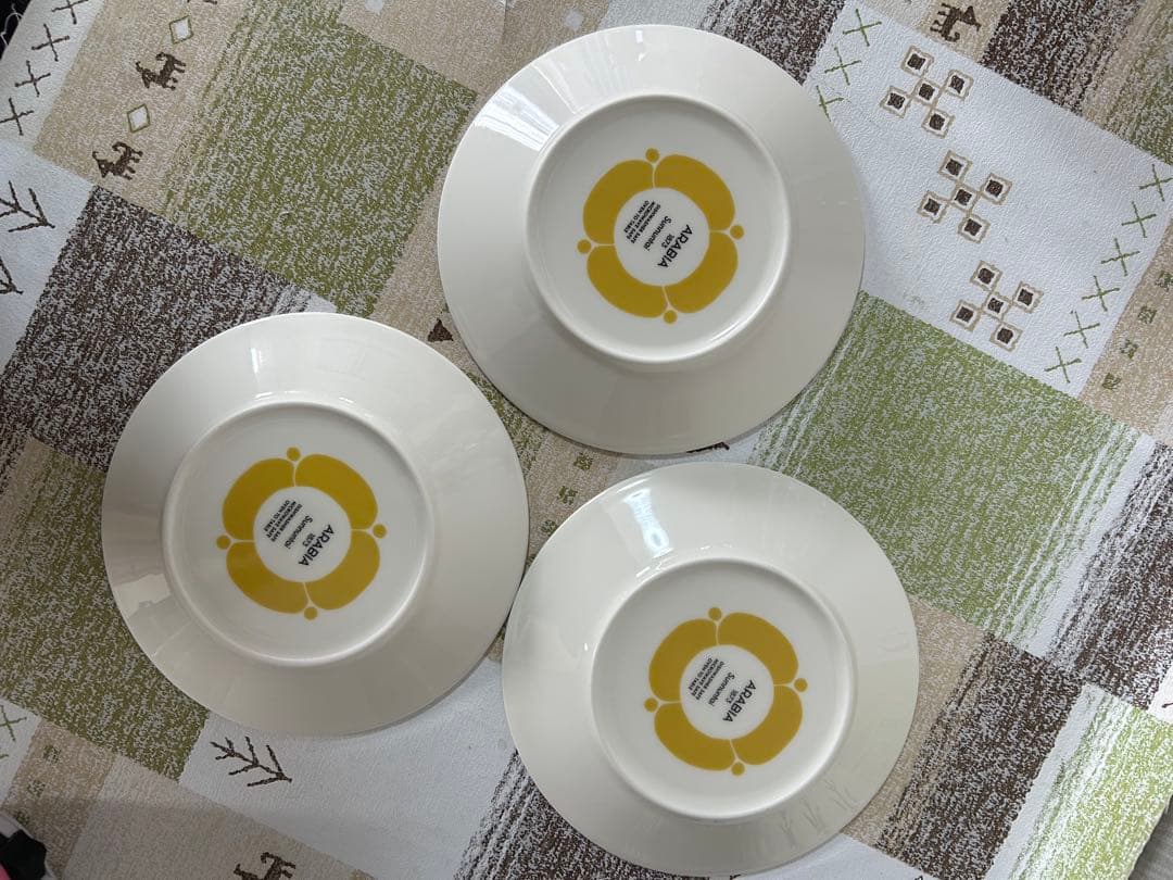 ARABIA アラビア　スンヌンタイ　16.5cm プレート　3枚