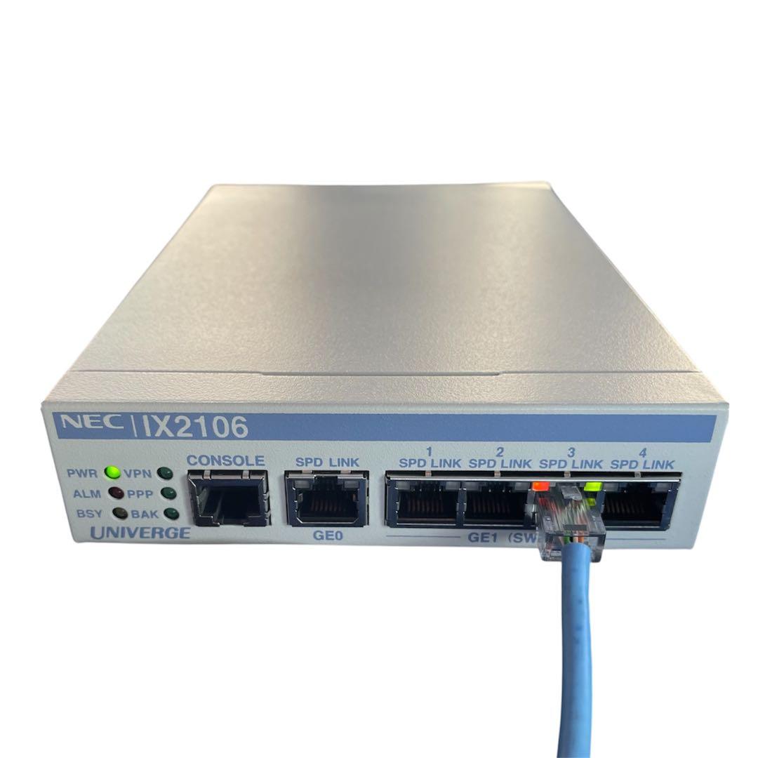 【動作良好】NEC IX2106 高性能VPNルーター 通電確認済み 初期化済