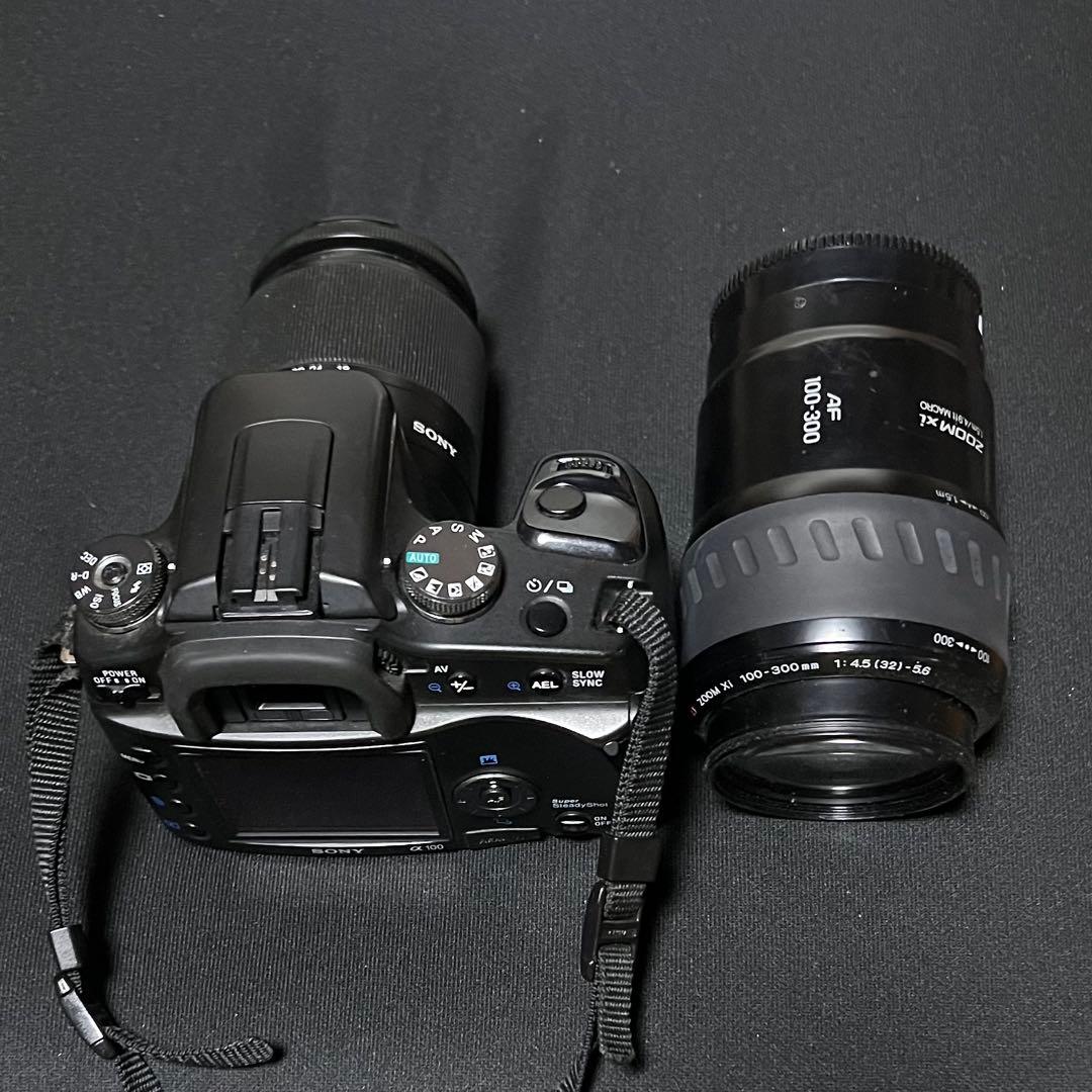 SONY デジタル一眼レフカメラ　α100 ダブルズーム付き　10.2M