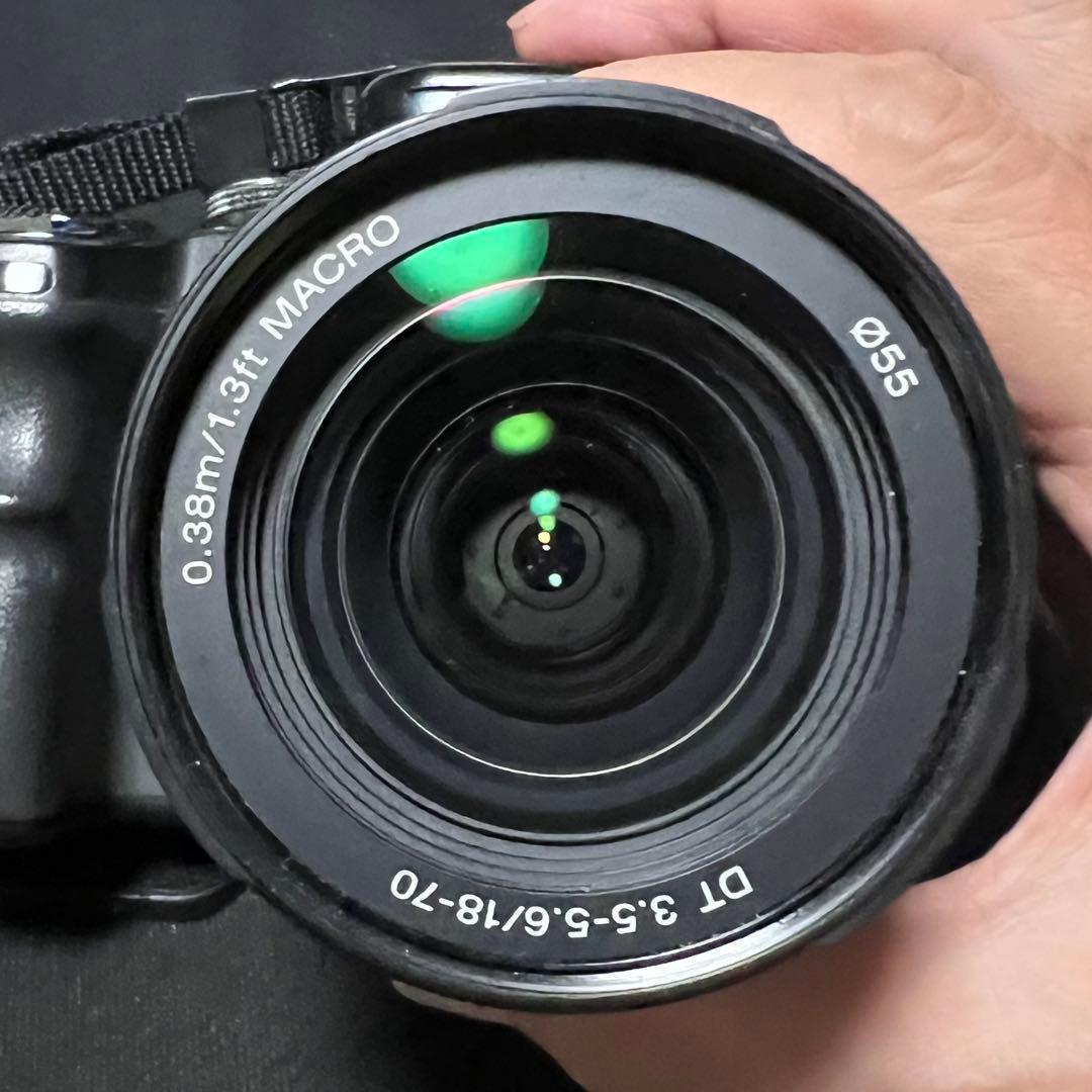 SONY デジタル一眼レフカメラ　α100 ダブルズーム付き　10.2M