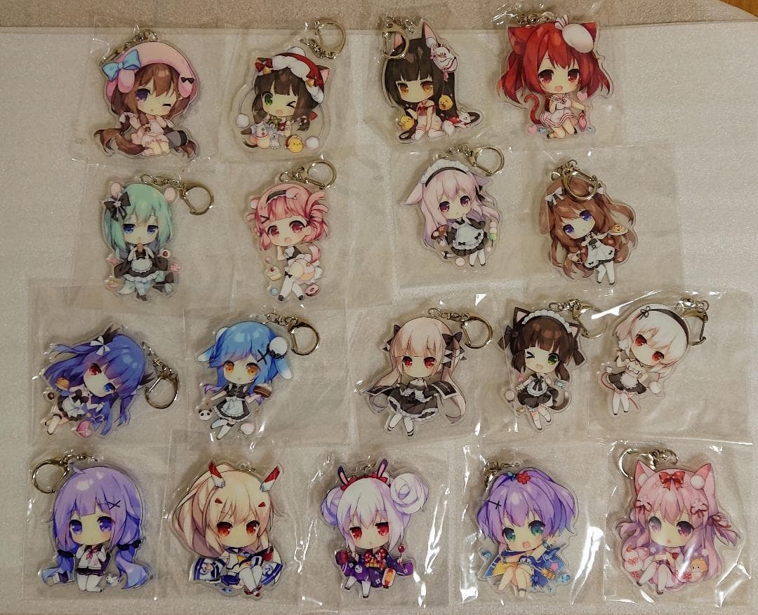 アズールレーン 月見団子 月見 アクリルキーホルダー 18種セット【未開封】