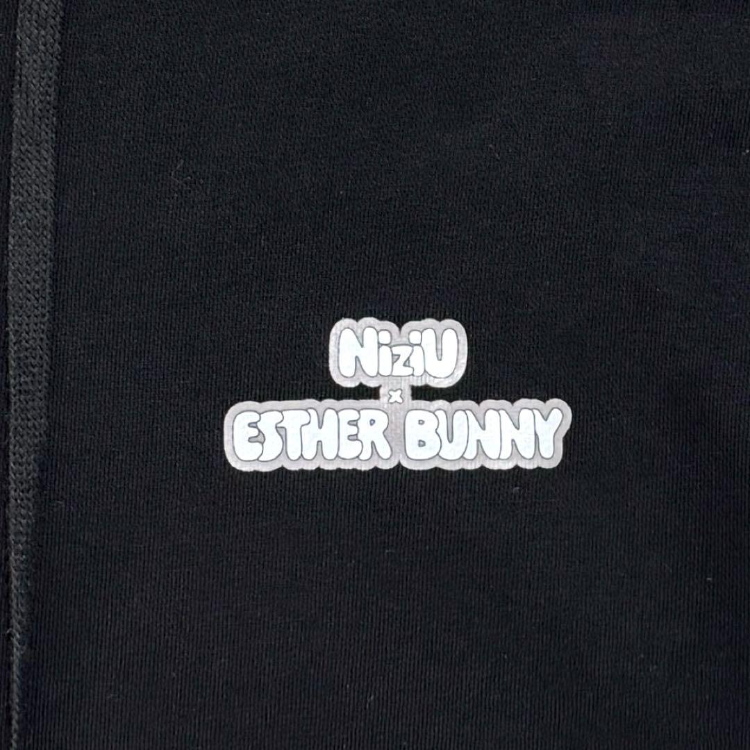 完売品 NiziU × エスターバニー コラボ パーカー ブラック XLサイズ