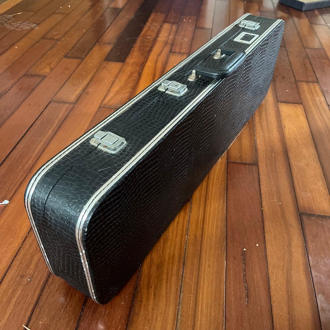 三味線ケース 黒 赤 内装 ヘビ模様